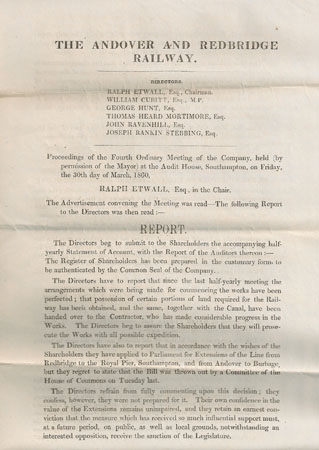 Andover and Redbridge Railway