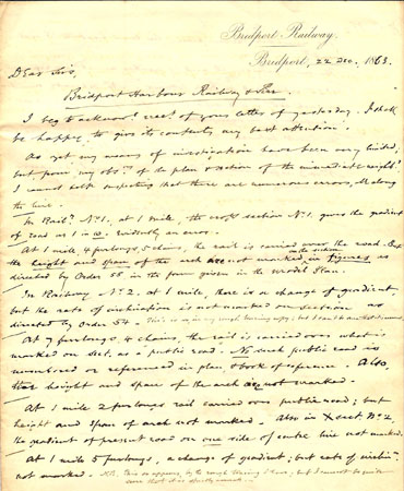 Bridport letter