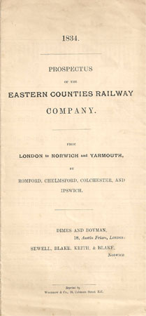 Eastern Counties Railway Prospectus