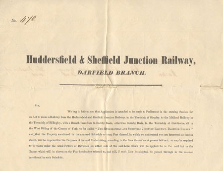 Hudderfield and Sheffield Junction Railway