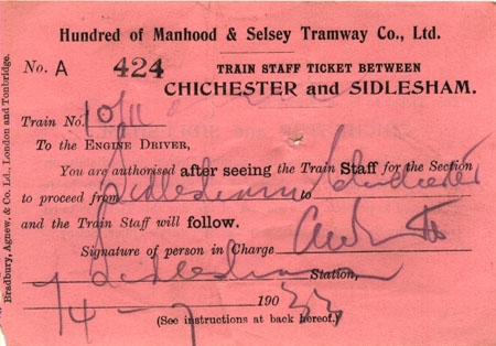 Hundred of Manhood & Selsey Tram